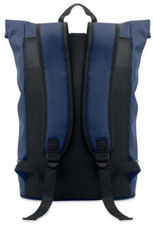 Laptosa roll top pu laptop rugzak Blauw - One size