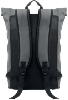 Laptosa roll top pu laptop rugzak Grijs - One size