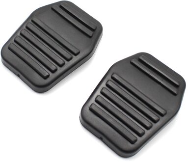 Larbll 2 Stuks Rubber Rem Koppeling Zwart Skid-Proof Pedaal Cover Pads Covers Voor Ford Transit MK6 MK7 2000 6789917