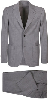 Lardini 920 Grijs Easy Wear Suit Lardini , Gray , Heren - Xl,L,M