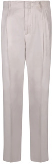 Lardini Linnen en iscose broek met zijzakken Lardini , White , Heren - Xl,L