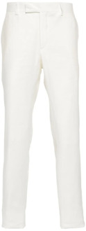 Lardini Straight Trousers Lardini , White , Heren - 2Xl,Xl,L,M
