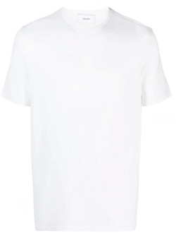 Lardini Wollen Jersey T-shirt Lardini , White , Heren - 2Xl,L,S