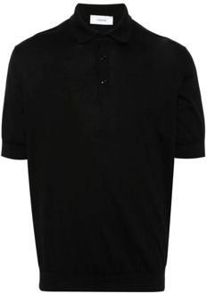 Lardini Zwarte T-shirts & Polos Ss24 Lardini , Black , Heren - 2Xl,L,S
