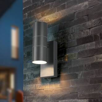 Laredo Wandlamp 2X GU10 Max 10W IP44 Antraciet