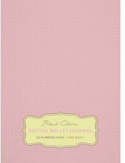 Large 8.5 X 11 Dotted Bullet Journal (Light Pink #18) Hardcover - 245 Numbered Pages - Blank Classic