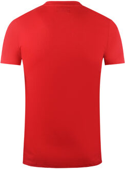 Large Bold London Aldis Brand Logo Red T-Shirt - maat L Rood