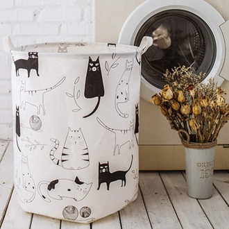 Large Canvas Laundry Basket Gift Clothes Storage Basket Home Clothes Bucket Bag Children's Toys Storage Cesto Ropa Sucia