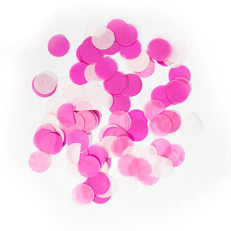 Large Confetti Round Baby Pink Multikleur