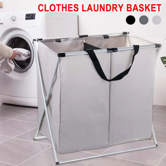 Large Foldable Laundry Basket Organizer Dirty Clothes Laundry Hamper Large Sorter One Or Two Grids Collapsible Folding Basket