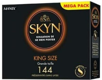 Large King Size Latexvrije Condooms 144 stuks (grootverpakking) Transparant - 56 (omtrek 11,5-12 cm)