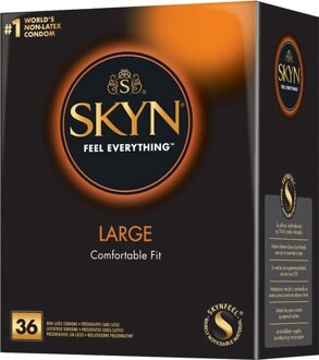 Large King Size Latexvrije Condooms 36 stuks Transparant - 56 (omtrek 11,5-12 cm)