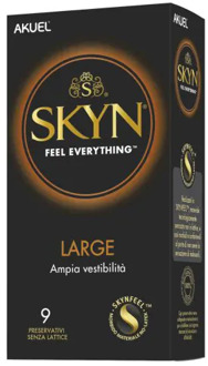 Large King Size Latexvrije Condooms 9 stuks Transparant - 56 (omtrek 11,5-12 cm)