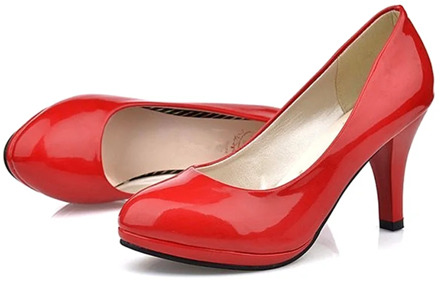 Large size 34 -42 Super High Women Shoes Pointed Toe Pumps Dress High Heels Boat Wedding Shoes Increase Waterproof platform