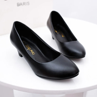 large Size 35-41 Women Pumps Round Toe Solid Thick high Heel Lolita Shoes Party Platform Shoes tenis feminino