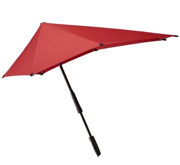 Large Stick Stormparaplu passion red