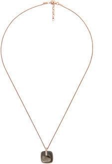 'Larina' Dames 925 Sterling Zilveren Ketting met Hanger - Roze ZH-7227 Rosé