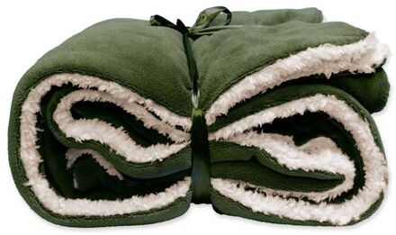 Lars Coral Fleece|suede Plaid 150x200cm Winter Green Groen