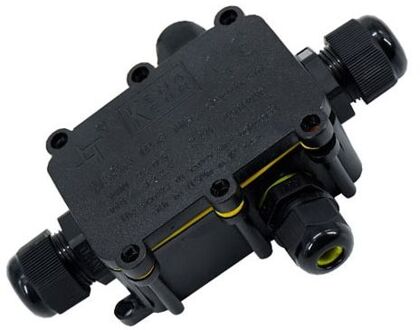 Lasdoos Spatwaterdicht met 4 flexibele ingangen - 80x65x35mm - IP68 - 5-9mm