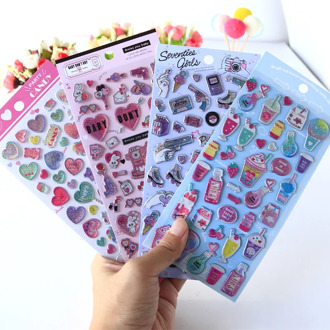 Laser Love Sweet Candy Cartoon Decorative Stationery Stickers Scrapbooking DIY Diary Album Stick Label