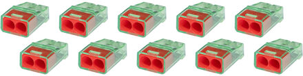Lasklem - Vintex - 2 Polig - 0.2-2.5 mm2 - Rood - 10 Stuks