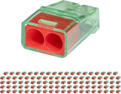 Lasklem - Vintex - 2 Polig - 0.2-2.5 mm2 - Rood - 100 Stuks