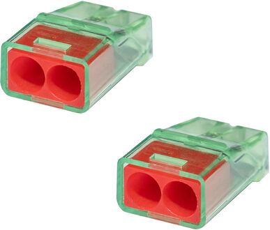 Lasklem - Vintex - 2 Polig - 0.2-2.5 mm2 - Rood - 2 Stuks