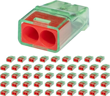 Lasklem - Vintex - 2 Polig - 0.2-2.5 mm2 - Rood - 50 Stuks