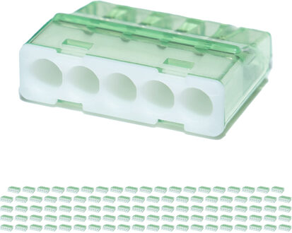 Lasklem - Vintex - 5 Polig - 0.2-2.5 mm2 - Wit - 100 Stuks