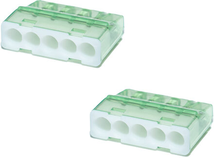 Lasklem - Vintex - 5 Polig - 0.2-2.5 mm2 - Wit - 2 Stuks