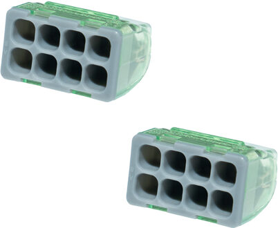 Lasklem - Vintex - 8 Polig - 0.2-2.5 mm2 - Grijs - 2 Stuks