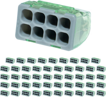 Lasklem - Vintex - 8 Polig - 0.2-2.5 mm2 - Grijs - 50 Stuks