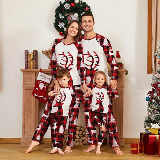 Lasperal Family Christmas Pajamas Set Warm Adult Kids Mommy Sleepwear Nightwear Mother Daughter Clothes Matching Family Outfits