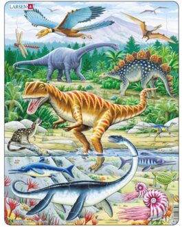 Lasren puzzel- Dinosaurussen wild- FH16