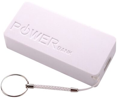 Lassen-gratis Digitale Mobiele Power Diy Kit 2*18650 Batterij Doos 5600mah Mobiele Power Kit Montage Doos wit