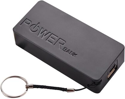 Lassen-gratis Digitale Mobiele Power Diy Kit 2*18650 Batterij Doos 5600mah Mobiele Power Kit Montage Doos zwart