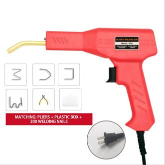 Lassen Machine Plastics Lassers Garage Gereedschap Nietmachines Machine Nietje Pvc Repareren Machine Auto Bumper Reparatie Lassen Tool Rood