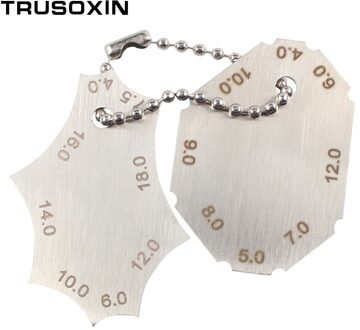 Lassen Rvs Lassen Gauge Key Pocket Gage 2 Stuks Set Lasnaad Test Ulnaire Inspectie Heerser