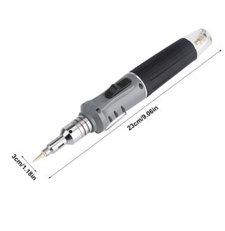 Lassen soldeerbout tool kit 10 in 1 soldeerbout set butaan gas blazen torch kit Grijs