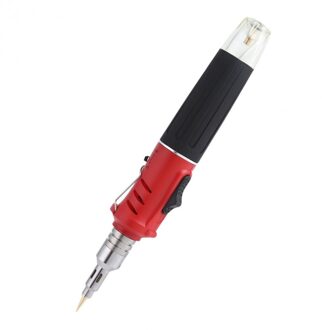 Lassen soldeerbout tool kit 10 in 1 soldeerbout set butaan gas blazen torch kit Rood