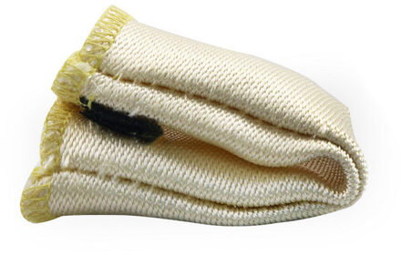 Lassen Vinger Mouw Tips voor Lassen Handschoenen Isolatie Hittebestendig Glasvezel Vinger Mouw Geel