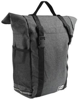 Lastpak Enkele fietstas - donkergrijs - 15L - 34 X 36 X 15 cm - polyester - eenvoudig te bevestigen