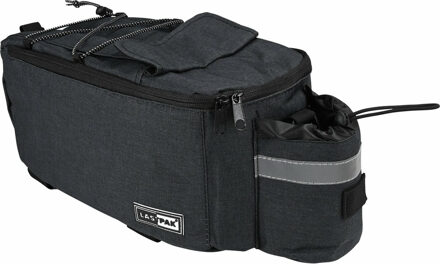 Lastpak Fietskoeltas - 7 liter - met schouderriem en extra opbergvak - donkergrijs