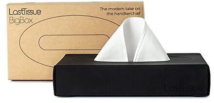 LastTissue Big Box - 18 Herbruikbare Zakdoekjes - Zwart