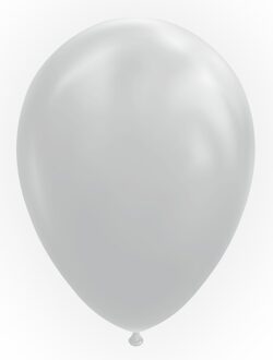 Latex Ballonnen Cool Grey (10st) Zilver - Grijs