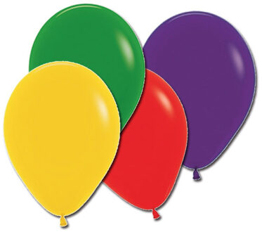Latex Ballonnen Kleurenmix (12st) Multikleur - Print