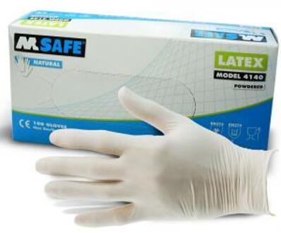 Latex handschoenen - M 100 stuks in doos
