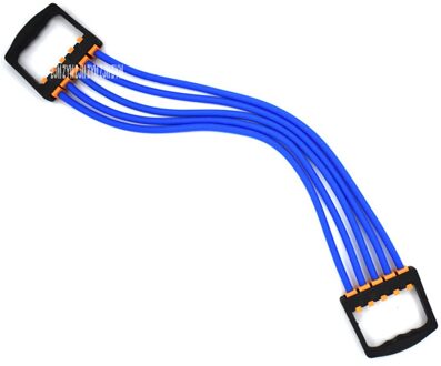 Latex Sterkte Van Arm Mannelijke Verstelbare Hand Gripper Borst Expander Apparatuur Voor Oefenen Arm Power Sterkte Bar Power Twister Blauw