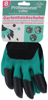 Latex tuin handschoenen met graaf en beplant klauwen voor volwassenen