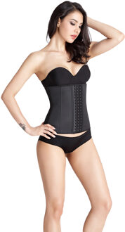 Latex waist trainer - zwart - Maat: 5XL